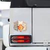 Cute Three Chubby Cats Glass Car Embellishment Decoration Stickers
