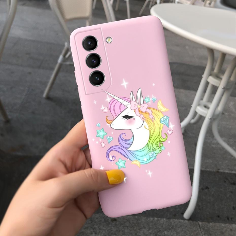 For Samsung Galaxy S22 5G Phone Case Cute Rainbow Milk Cow Painted Cover For Samsung S22 Plus S 22 Ultra Soft Silicon Fundas