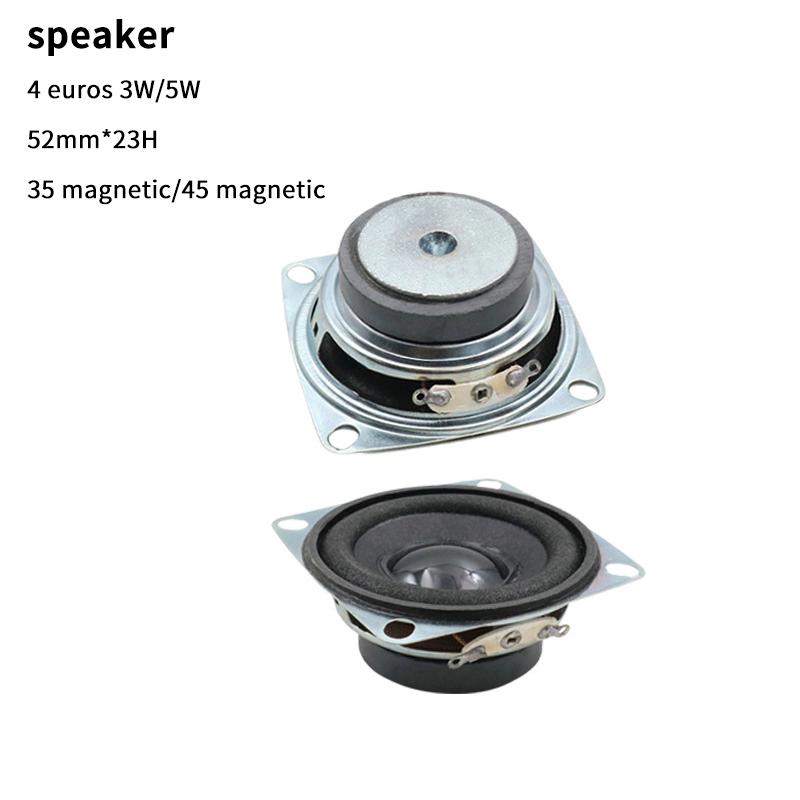 52Mm Square Frame Speaker With Clear Sound And External Magnet Design Perfect For Diy Audio Projects Smart Home Multimedia Use