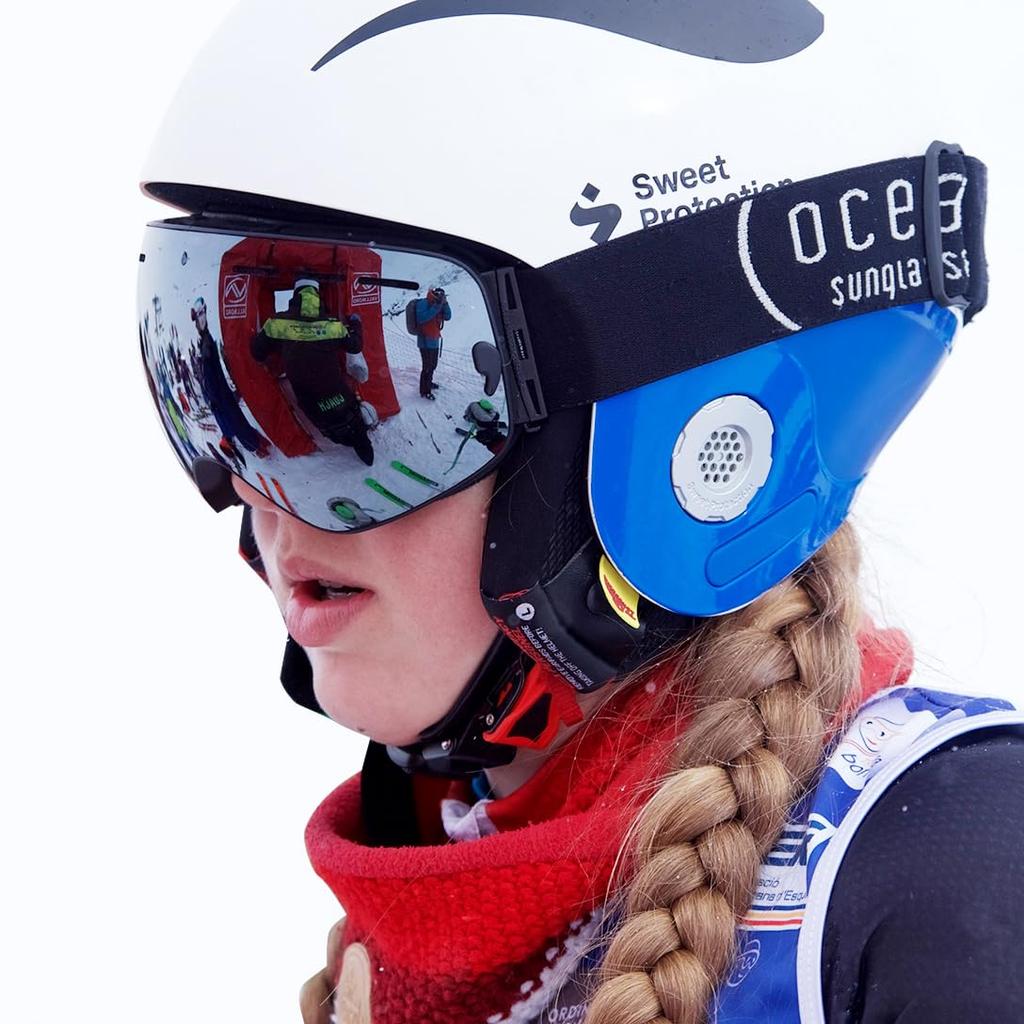 OCEAN CERVINO Snow Dual UV Black Goggles, Unisex, Lens, Protection, Anti-Fog, Scratch-Resistant, (Smoke Lens), OCN-YH3101-0 [Authentic]