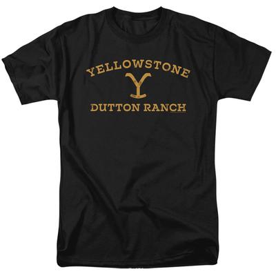 T-shirt da uomo con logo Dutton Ranch di Yellowstone S-5XL Maglietta con licenza ufficiale
