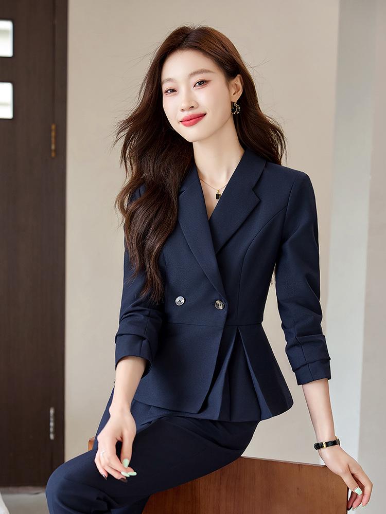 Women's Professional Suit Set - Spring/Autumn Workplace Blazer for Interviews in Goddess Style