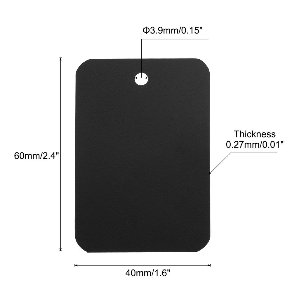 50pcs Waterproof Wires Plastic Shipping Tags 1.6x2.4 Inch for Product Identification Tags Valve Marking Outdoor Tagging