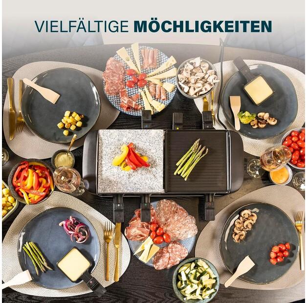Princess 162820 Raclette Grill 8 Stone & Grill Party (01.162820.01.001)