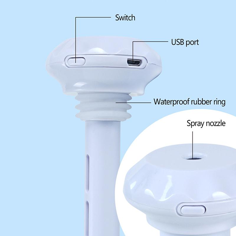 USB Luftbefeuchter LED Lampe Nebelbereiter für Zuhause Auto Tragbarer Mini Luftbefeuchter Ultraschall Aroma Anion Diffusor Luftreiniger