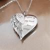 Hot Sale Angel Wings Pendant Necklace with English Lettering for Women - European and American Style
