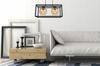 HANGING LAMP CAGE ELEGANT GLASS BALL HONEY