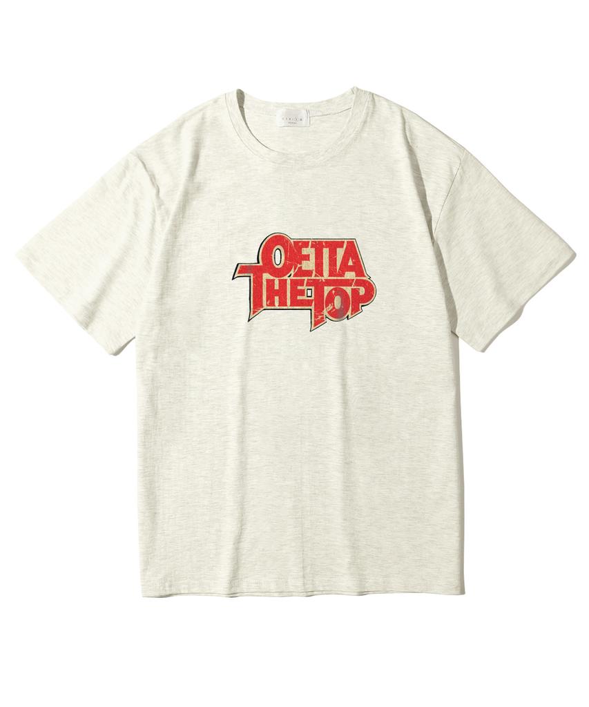 Oeta Top Double Cotton Oversized Short Sleeve T-Shirt Ots26029(8 Colors) (Type A)