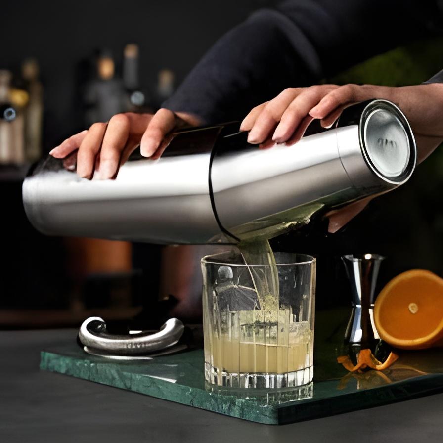 ABHAS® Boston Cocktail Shaker Set – Dual Size 18oz & 28oz Mixing Tins | Professional Bar Accessory