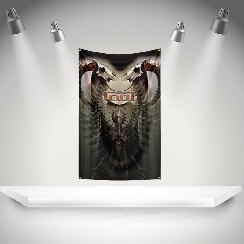 The Ttools Flag Rock Music Band Banner 3x5ft With Brass Grommets Hd Printing Tapestry Exhibition Music Band Fans Garage Decor