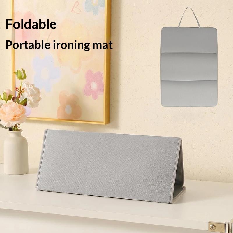 Ironing Mat Portable Folding Ironing Blanket Thick Heat Resistant Travel Clothes Protector Board Table Top Laundry Pad