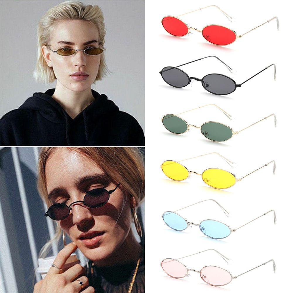 Nyári Férfi és Női Kiegészítők Szemüvegek Napszemüvegek Ovális Napszemüvegek Vintage Shades