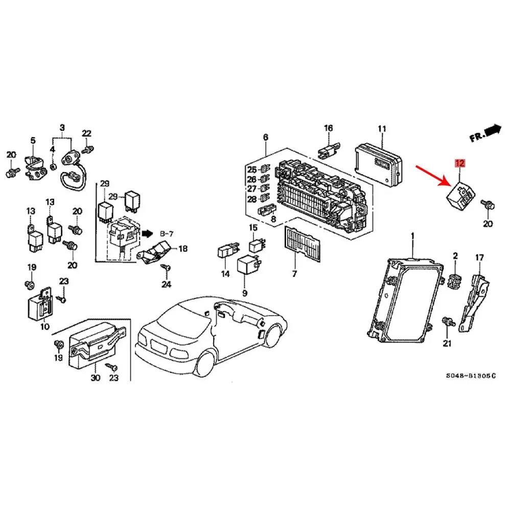 Fuel Control Pump Main Relay 7 Pin Stable Module For Honda Accord Civic CR-V Del-Sol For Acura Integra 39400-S01-A01