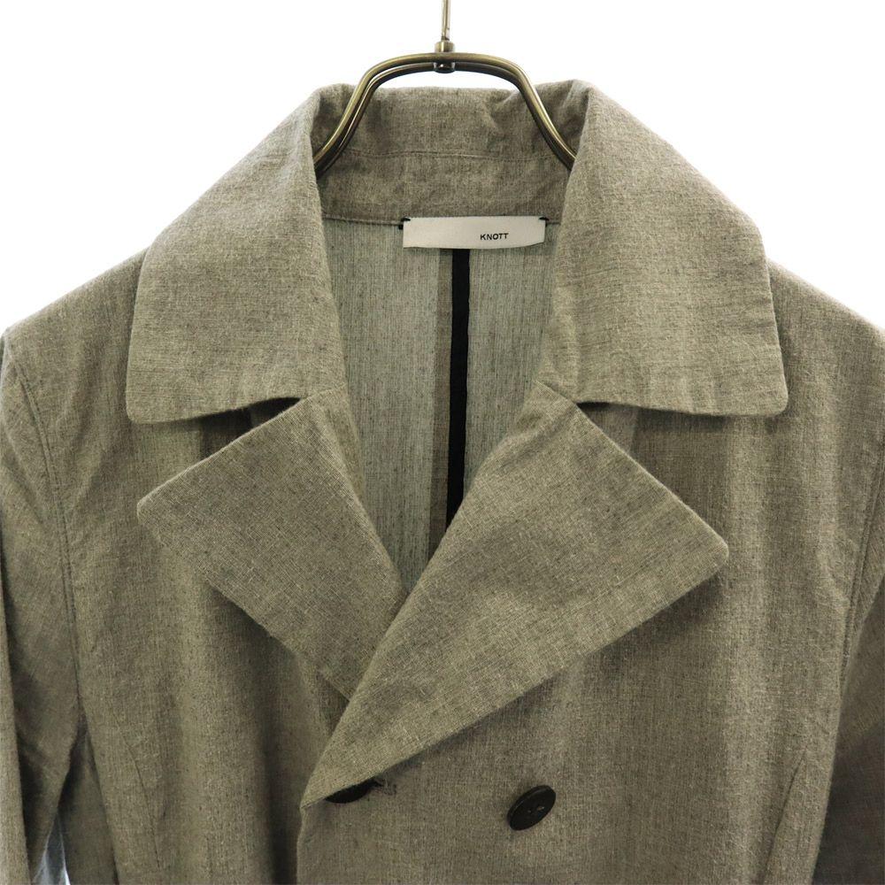 KNOTT made in Japan double coat 1 gray trench coat Women Used
