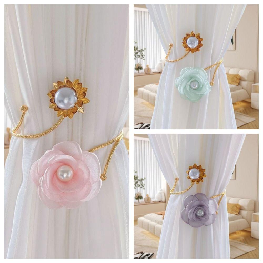 

Metal Curtain Tieback Adjustable Curtain Buckle Trendy Curtain Straps білий