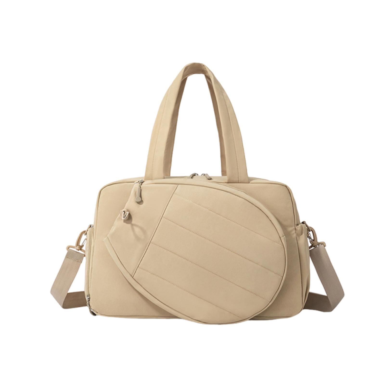 Large Tennis Handbag for Women with Wet Dry Separation Shoe Compartment Adjustable Strap Perfect for Weekend Overnight Trips