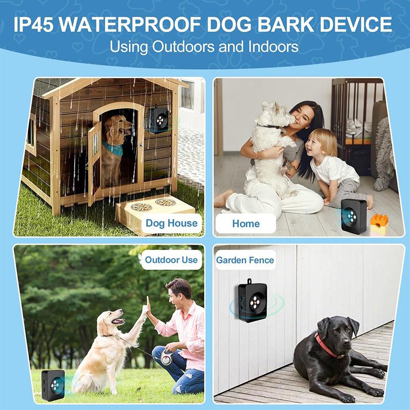 Ultrasonic Dog Barking Deterrent Devices, Auto Barking Control Devices With 3 Modes, Barks No More Dog Training Device
