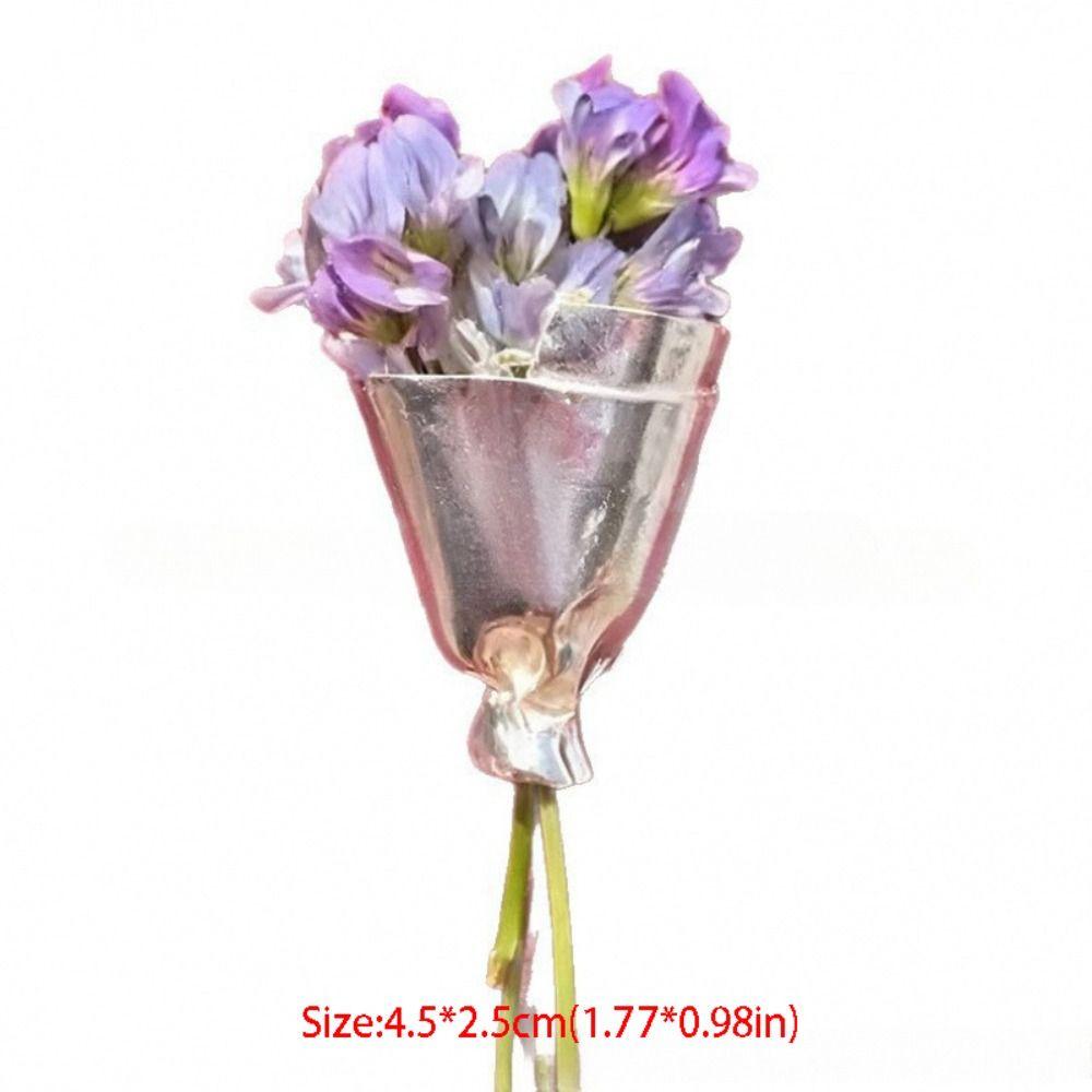 Silver Wearable Flower Bouquet Clip Zinc Zinc Alloy Gold Brooch Personality Flower Brooch  Gift