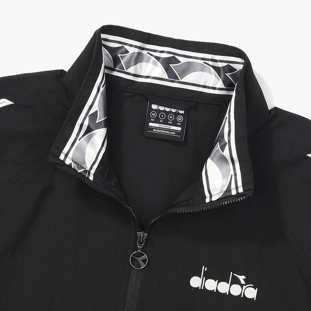 Diadora Bento Stand Neck Anorak Black