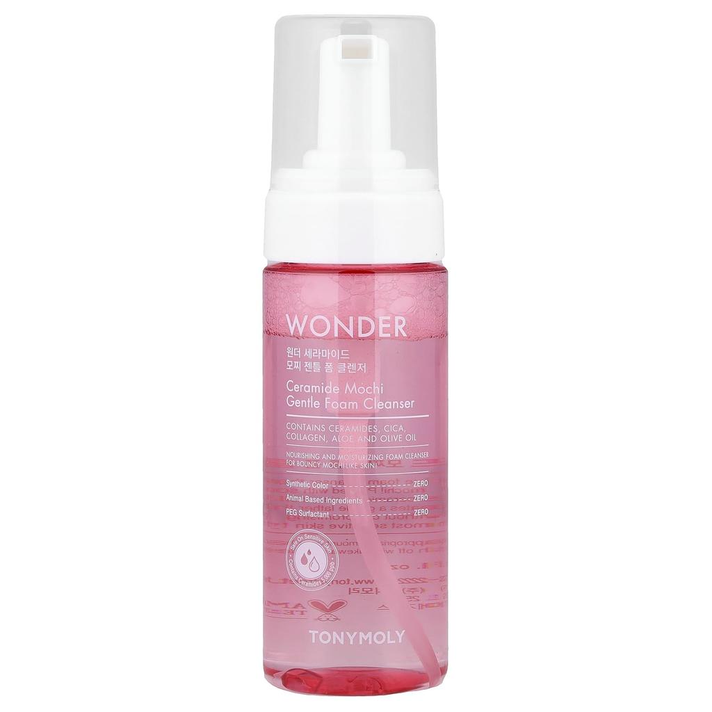 TonyMoly, Wonder Ceramide Mochi Gentle Foam Cleanser, 150ml (5.07 fl oz)