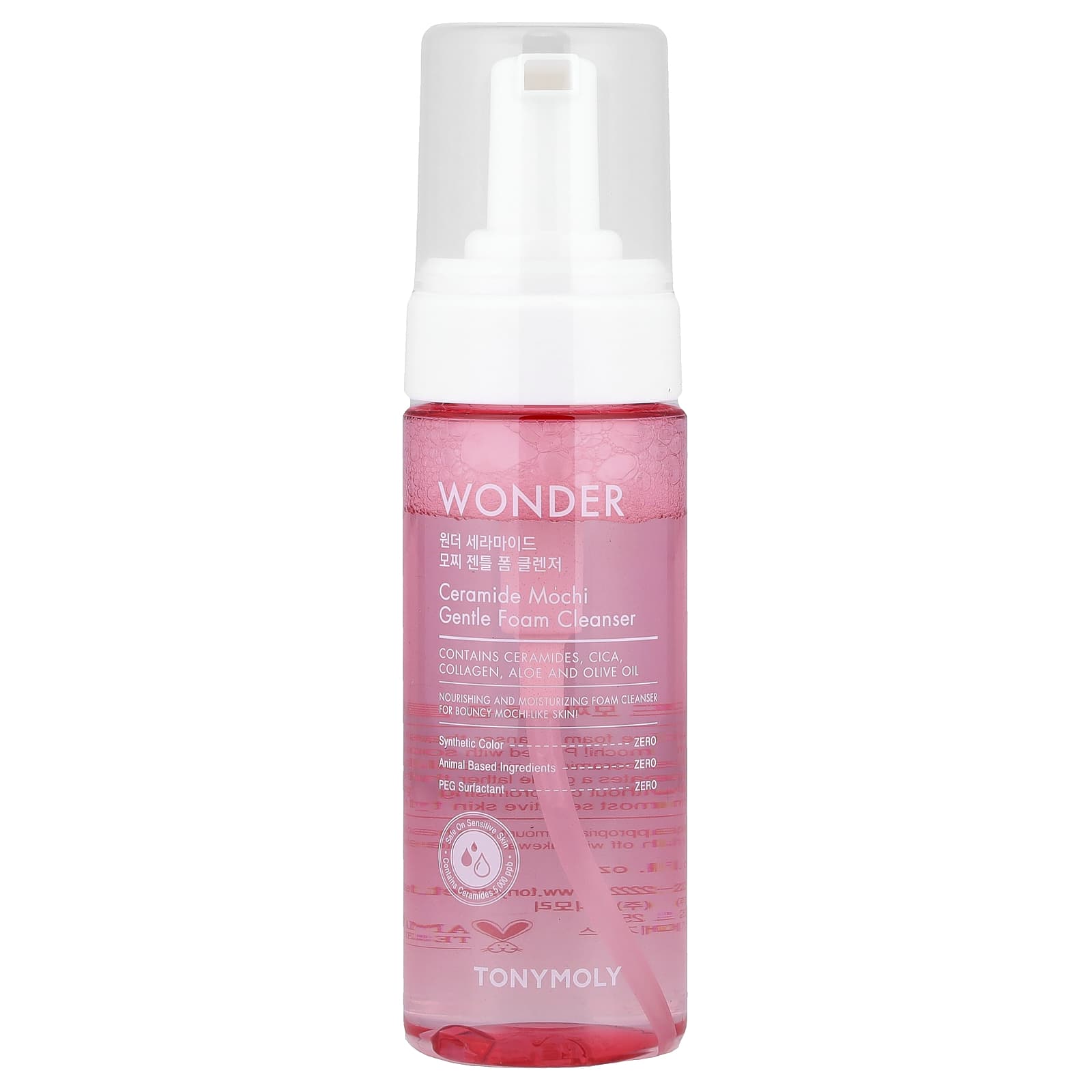 

TonyMoly, Wonder Ceramide Mochi Gentle Foam Cleanser, 150ml (5.07 fl oz)