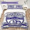 Set Copripiumino Schalke 04 Federa Decorazione Casa Regalo di Compleanno (1 * copripiumino + 2 * federe senza imbottitura)147