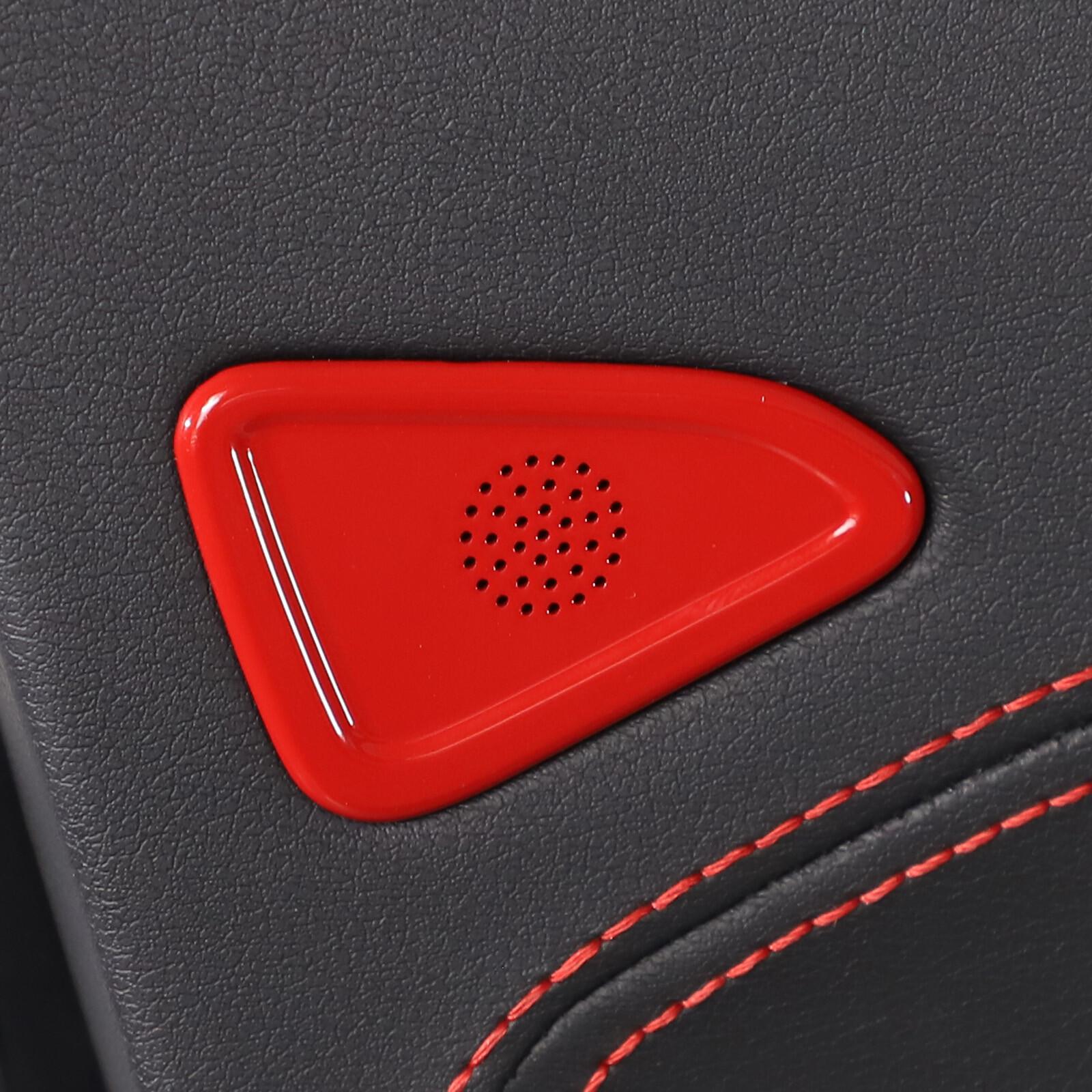 Red ABS Door Litter Speaker Panel Trim Cover Fits C8 Corvette -2025