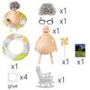 Bald Head Pinch Music New Unique Diy Weird Ornaments Fun Doll Decompression Toys