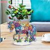 Flower Animal DIY 2D Flat Acrylic Diamond Art Decorations Crystal Art Craft Decoration for Living Room Home Office Decoration