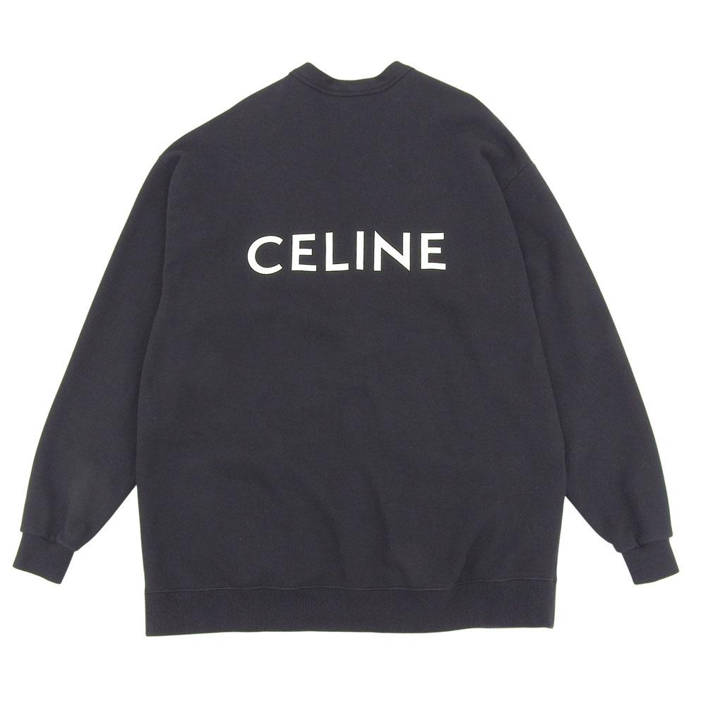 CELINE Back Logo Cardigan Top Men's Black XS 2Y672670Q tops XS blackUsed