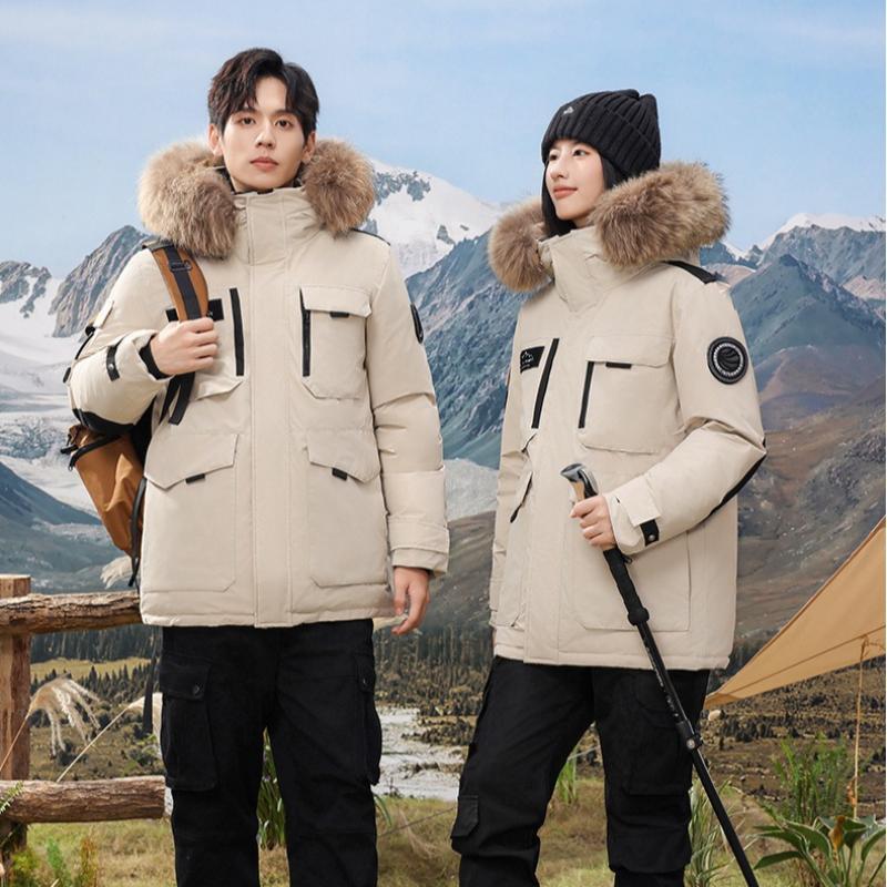 Winter Men's Workwear Parka Women's Down Jacket Thickened Couple's Coat