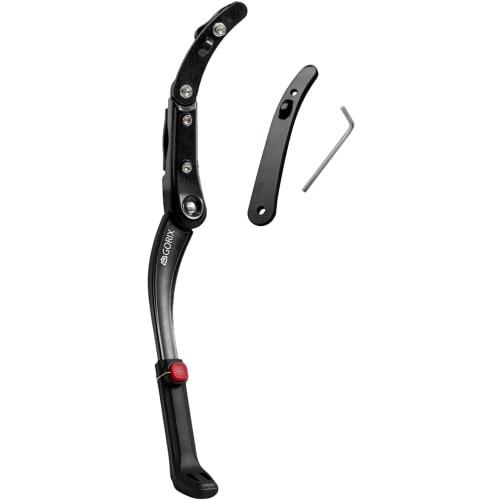 

GORIX Bicycle Kickstand Side Stand Disc Brake Compatible Disc Road Cycle Stand (GX-ST514) Tools Included, Lightweight, Aluminum, Compatible with Road
