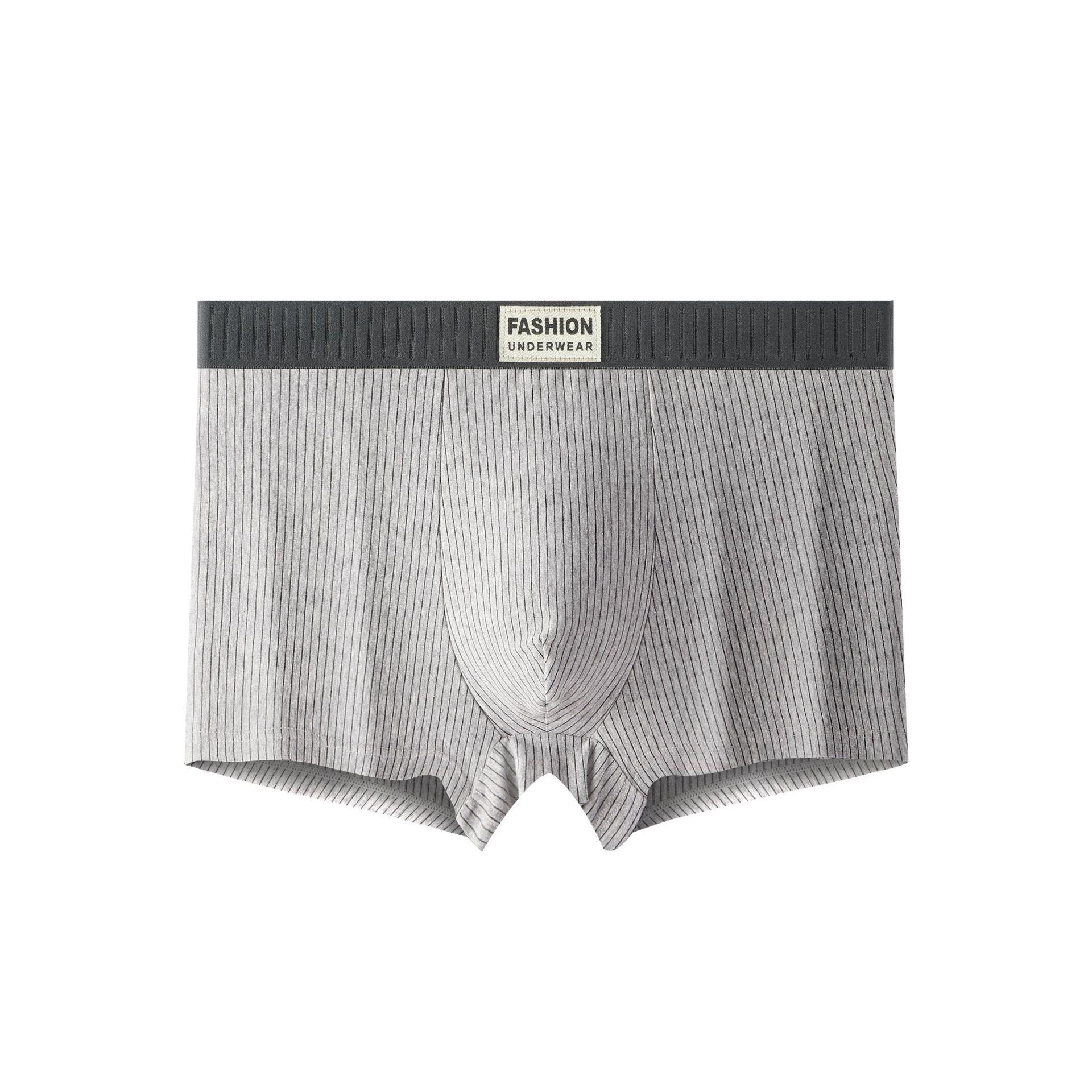 

Новые мужские трусы-боксеры из чистого хлопка с антибактериальной обработкой в полоску - удобные и дышащие