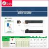 91° CNC Lathe Tool Holder MTFNR2020K16 for Outer Diameter, Front and Back Facing.