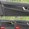 Areyourshop Kohlefaser Innentürverkleidung Abdeckung Zierleiste Für Mercedes-Benz C-Klasse W204 07-14
