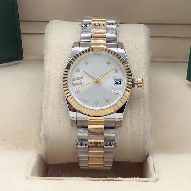 

Женские автоматические часы из нержавеющей стали 904, высококачественные часы 31-36 мм оранжевый