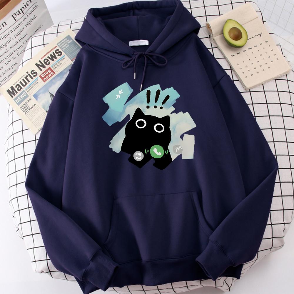 Meme Cats Moletom Funny Hoodie Women Autumn Winter Sweatshirt Pullovers Men Hooded Hip Hop Loose Long Sleeve Hoody Unisex Tops