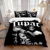 Tupac'S Legacy Music Print 3Pcs Bedding Setduvet Cover With 2 Bedropillowcase Home Birthday Gift