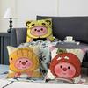 P-Pororos Cute L-Loopy Pillow Case Removable Washable Cushion Cover – All-Season Soft Linen