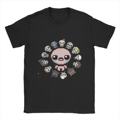 2025 Oversized T-Shirt Beach The Binding of Isaac Game Novelty T Shirts Cotton Tee Shirt Basic Wholesale Short Sleeve Tops Tees