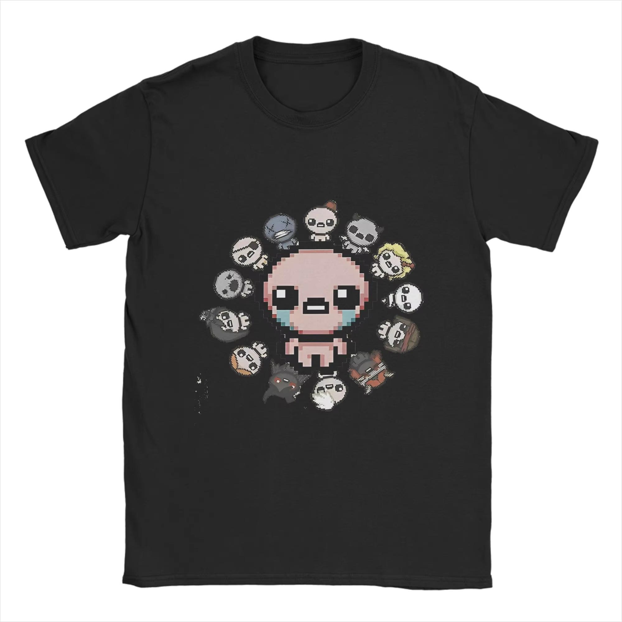 

2025 Oversized T-Shirt Beach The Binding of Isaac Game Novelty T Shirts Cotton Tee Shirt Basic Wholesale Short Sleeve Tops Tees 4XL