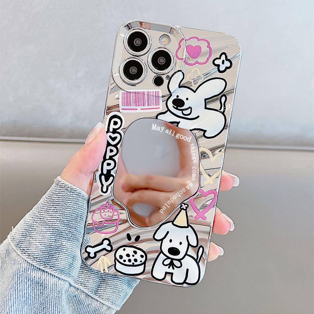 Makeup Mirror Phone Case for iPhone 11 13 16 Pro Max iPhone 14 15 12 13 Pro Max 16 Plus 13 Pro Samsung A55 A54 A15 A12 A52S A34 A14 A30S A53 A52 A50