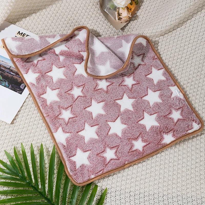 Zimowa Koc Śpiwór dla Zwierząt Miękki Puszysty Koc dla Psa Ciepły Oddychający Pokrowiec dla Kota Wygodny Arkusz do Spania Mata Akcesoria dla Zwierząt