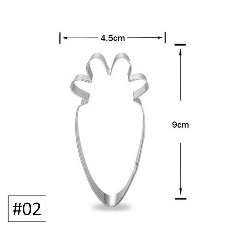 1 szt. Różne Style Stal Nierdzewna Pisanki Wielkanocne Wykrawacz do Ciastek Królik Wielkanocny Jajka Marchewka Forma do Ciastek Artykuły Kuchenne Wykrawacz do Ciastek Narzędzie do Pieczenia