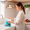 Lot de 12 torchons de cuisine en éponge 100 % coton 50 x 45 cm Briebe PC12B Multicolore
