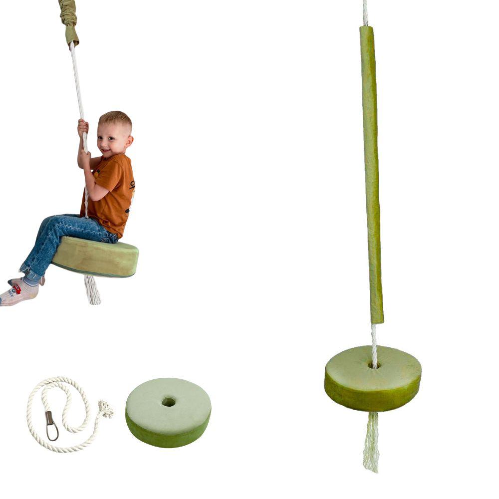 upholstered swing plate light green