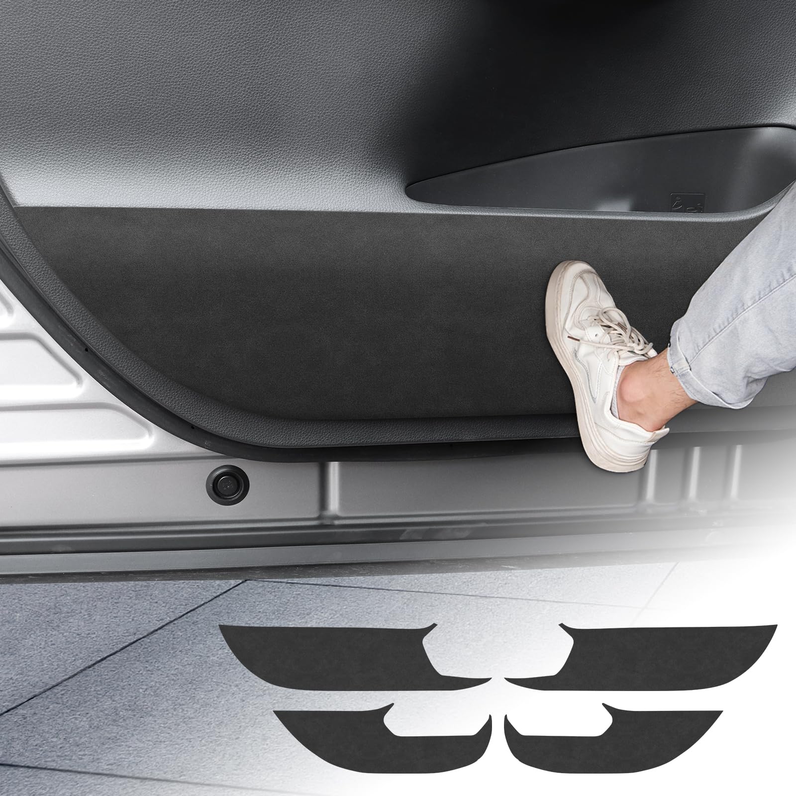 FDAIUN Car Door Kick Guard Door Protector Sticker for Toyota car door чёрный