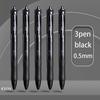 M&G Gel Pen, Black 0.5mm, Click Action, Replaceable Refill, Suitable for Gifts, Students, Office, and Finance Use