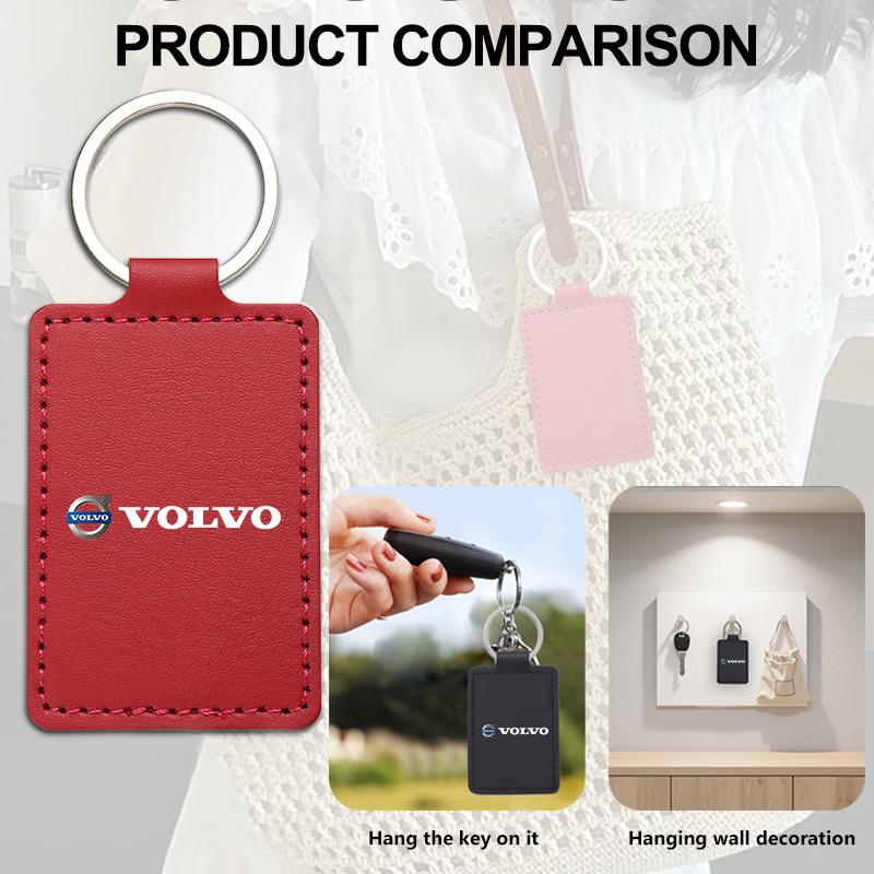 Luxury Men Women Key Chain Fashion Keychain Durable Leather For Volvo V40 V60 C30 C70 S60 S80 S90 XC40 XC60 XC70 XC90 T6