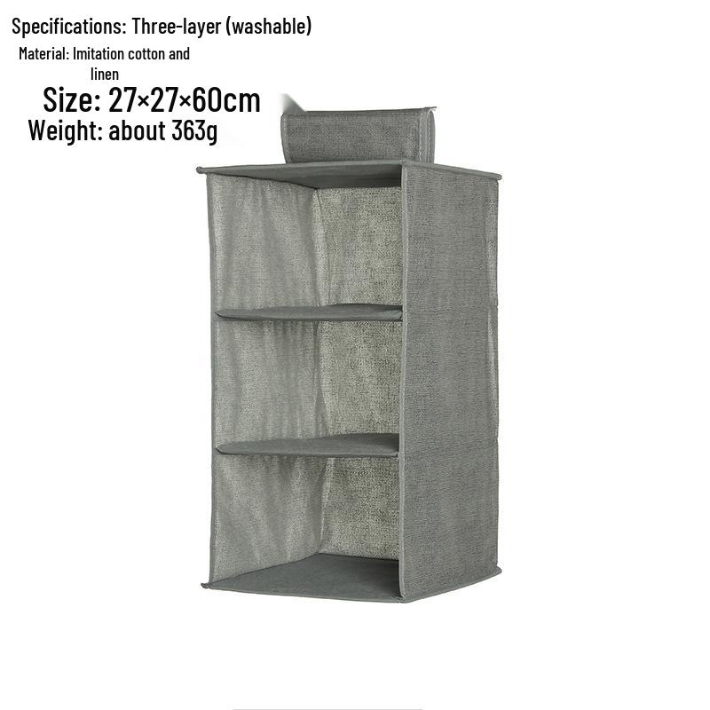 Multi-Layer Hanging Storage Bag for Clothes and Underwear